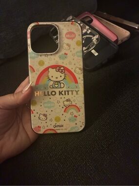 Hello Kitty Multicolor Rainbow Design Phone Case